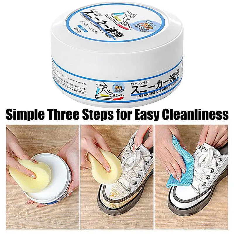 Shoe Cleaner Cream Sneaker Cleaner & Stain Removal Cream Multifunctional Stain Removal Cream for Effective Shoes Stain Remover