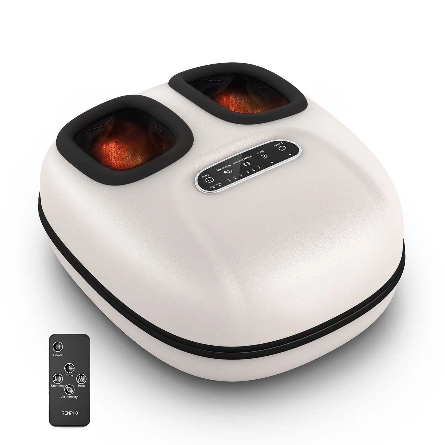 Foot Massager with Heat for Tired Foot Blood Circulation up to Size 11, White,Birthday Gifts for Mom Dad Men