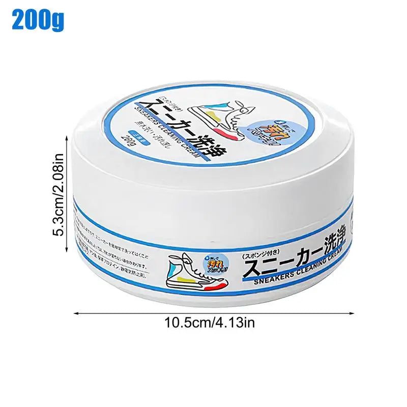 Shoe Cleaner Cream Sneaker Cleaner & Stain Removal Cream Multifunctional Stain Removal Cream for Effective Shoes Stain Remover