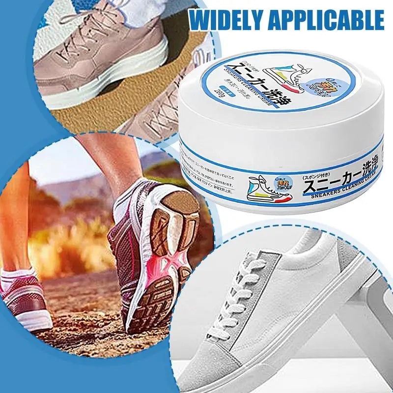Shoe Cleaner Cream Sneaker Cleaner & Stain Removal Cream Multifunctional Stain Removal Cream for Effective Shoes Stain Remover